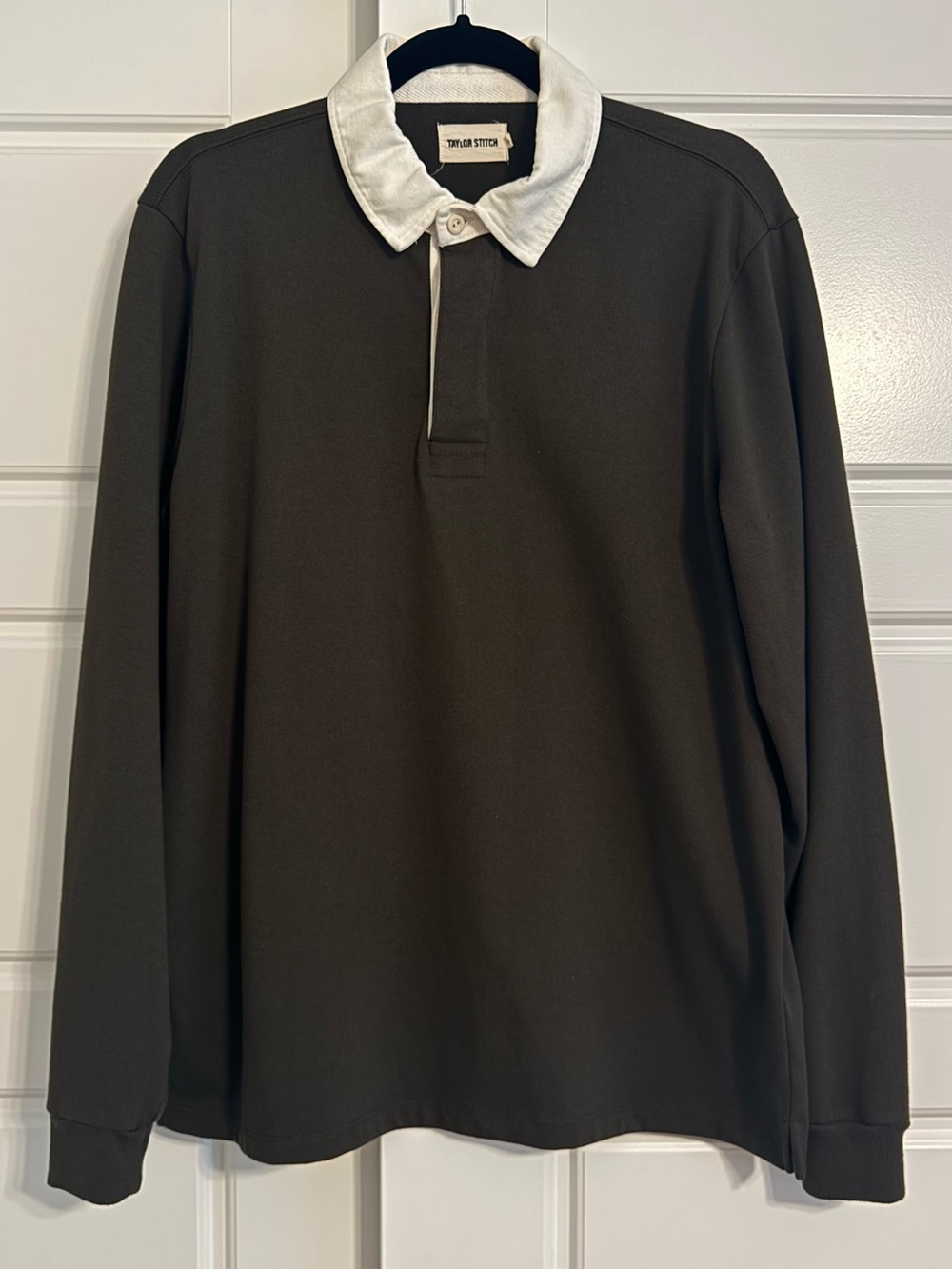 Taylor Stitch The Rugby Shirt - Olive - Size 42